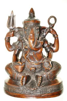 Elephant Headed Hindu Deity Stock Photography
