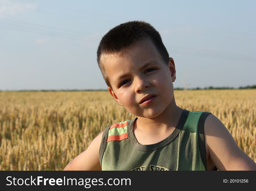 Little Boy In Field