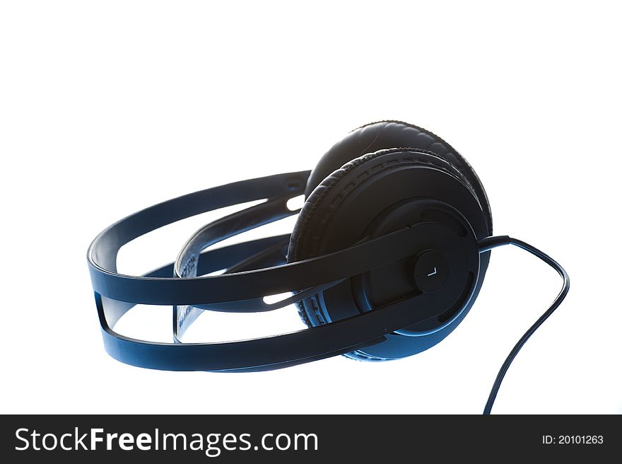 A picture of large headphones on a white background