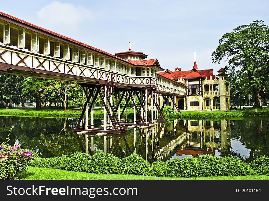 The scene of Thailand about Sanamjan Palace