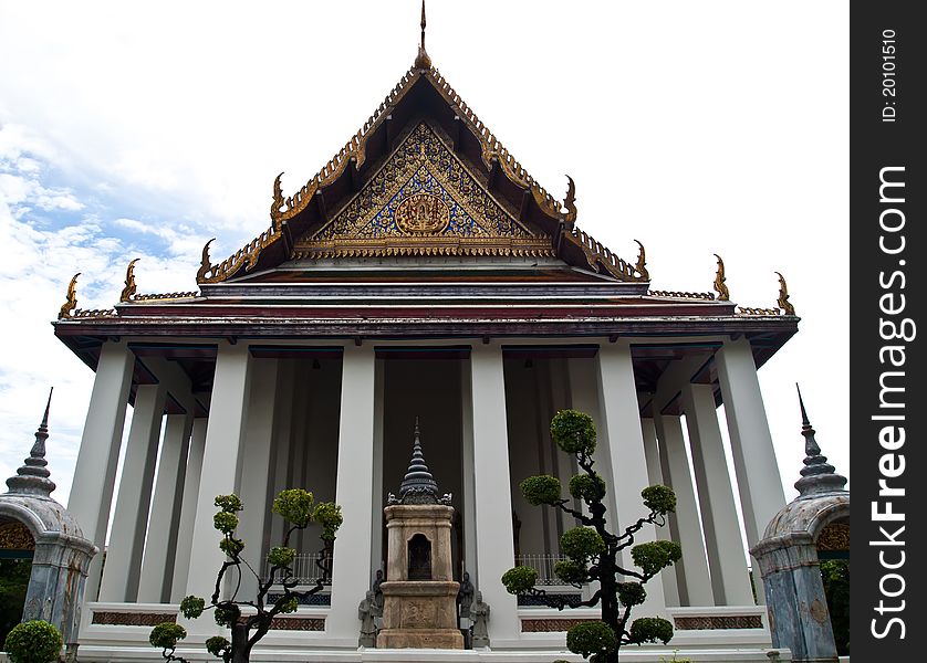 The Ubosot of Wat Suthat Thepphawararam temple in Bangkok , Thailand (horizontal). The Ubosot of Wat Suthat Thepphawararam temple in Bangkok , Thailand (horizontal)