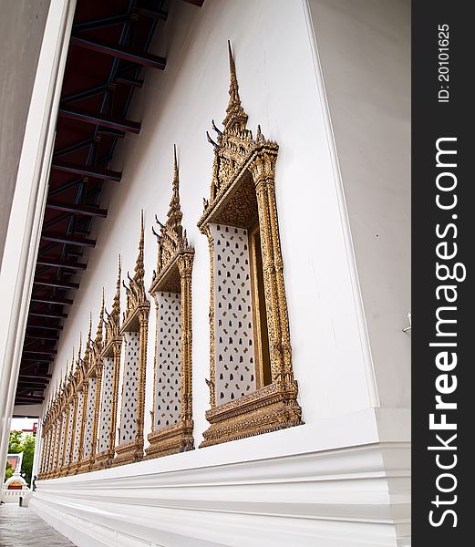 Window of Ubosot of Wat Suthat , Bangkok