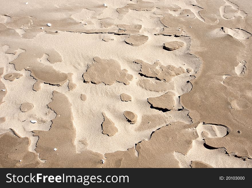 A Closeup Of Sand.