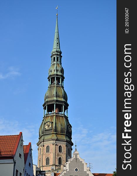 Tower house old Riga Latvija. Tower house old Riga Latvija