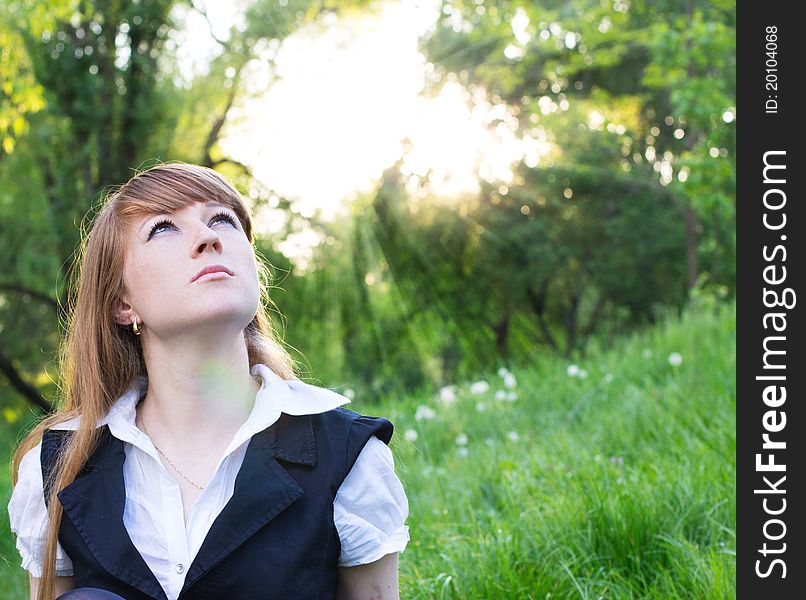 Young Woman Relaxing Outdoor