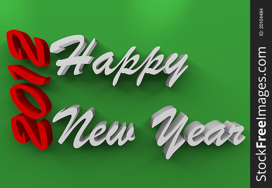 Happy new years text on a green background. Happy new years text on a green background