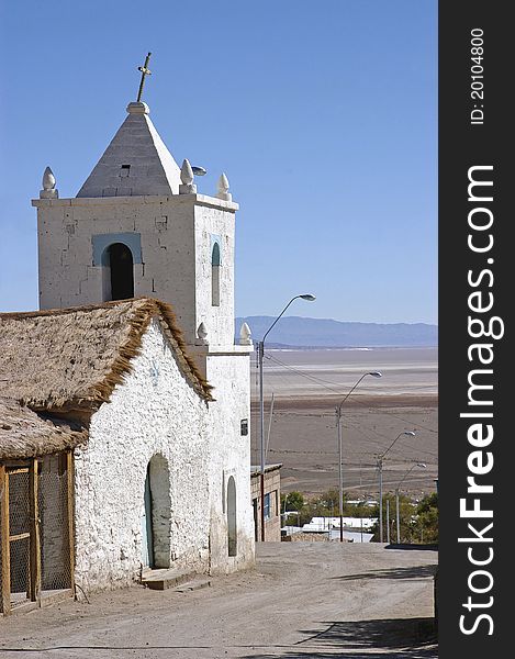 Church in the Chilean Altiplano