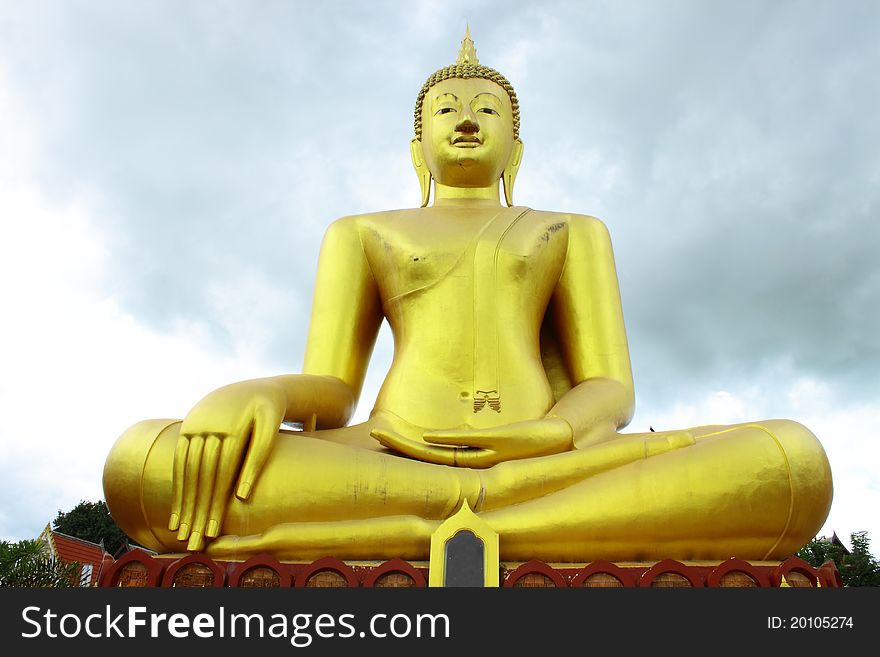 A Big Buddha At Wat Sri Sumrong,Sukho Thai