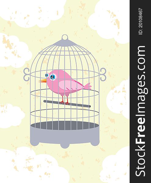 Bird in a cage