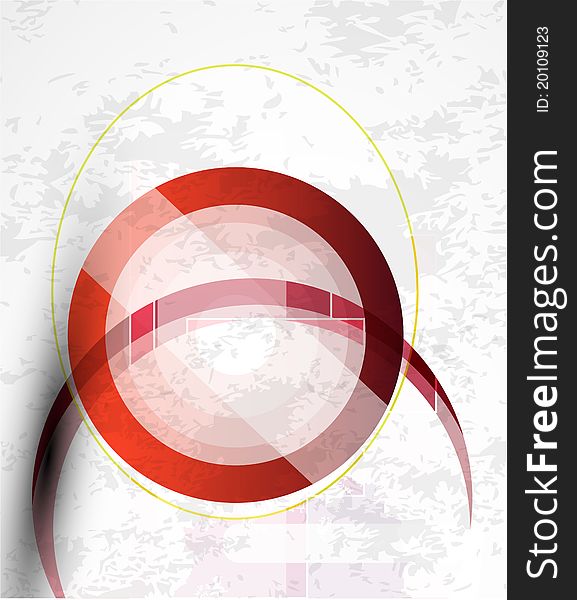 Abstract Techno Circle Vector Background