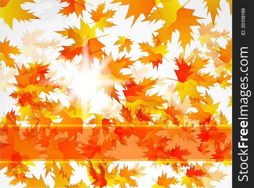Abstract Vector Autumn Background