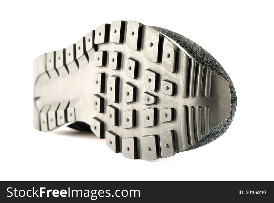 Shoe sole on white background. Shoe sole on white background