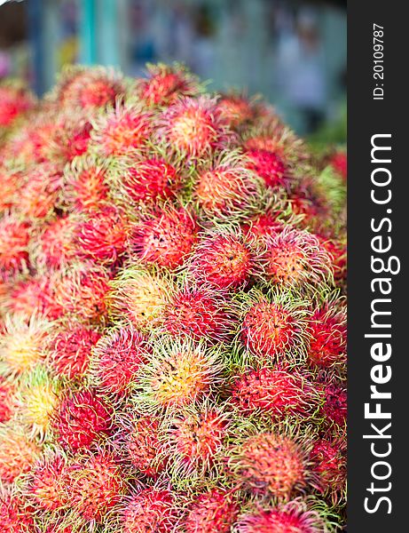 Rambutan the fruit in Thailand. Rambutan the fruit in Thailand