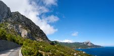 Coastline In Crimea. Black Sea. Ukraine. Stock Photo Coastline In Crimea. Black Sea. Ukraine. Stock Photo