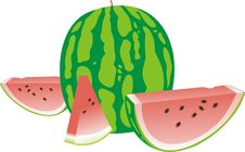 Ripe Water-melon Stock Photo Ripe Water-melon Stock Photo