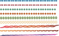 Set Seamless Vivid Borders Royalty Free Stock Photo Set Seamless Vivid Borders Royalty Free Stock Photo