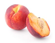 Peach And Half Royalty Free Stock Photos Peach And Half Royalty Free Stock Photos