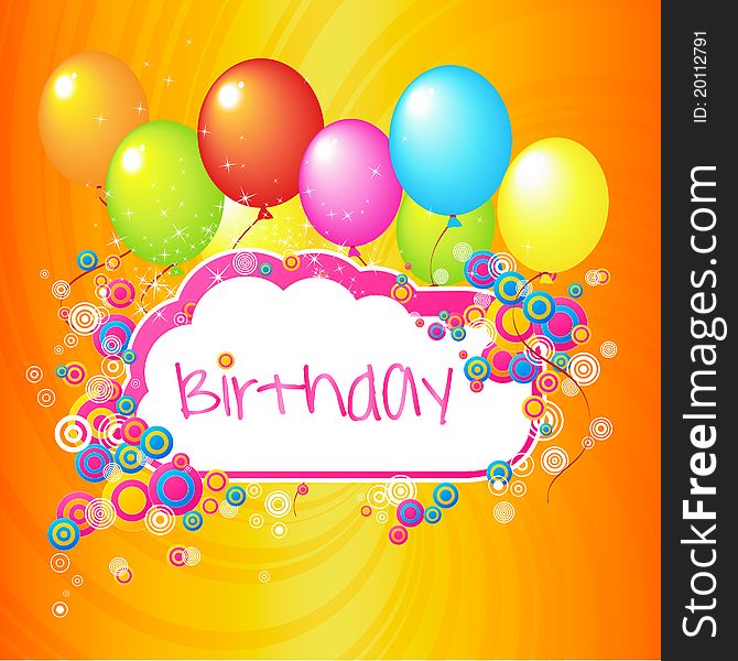 Card for congratulations birt birthday