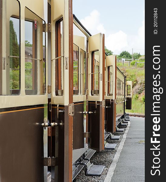 Vale of Rheidol Railway, Aberystwyth to Devils Bridge line, Carriages, North Wales, United Kingdom