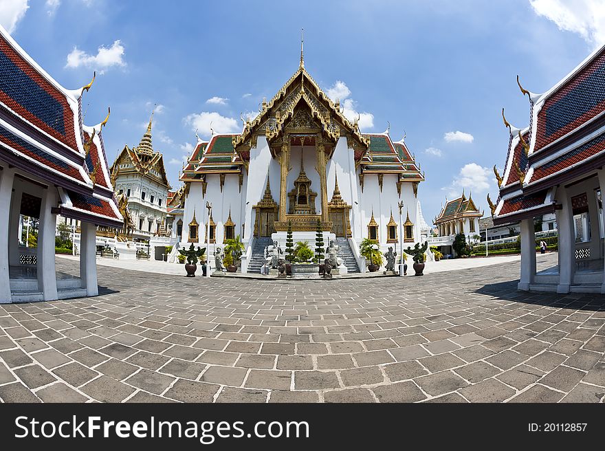 Large temple in the middle of small temple. Large temple in the middle of small temple