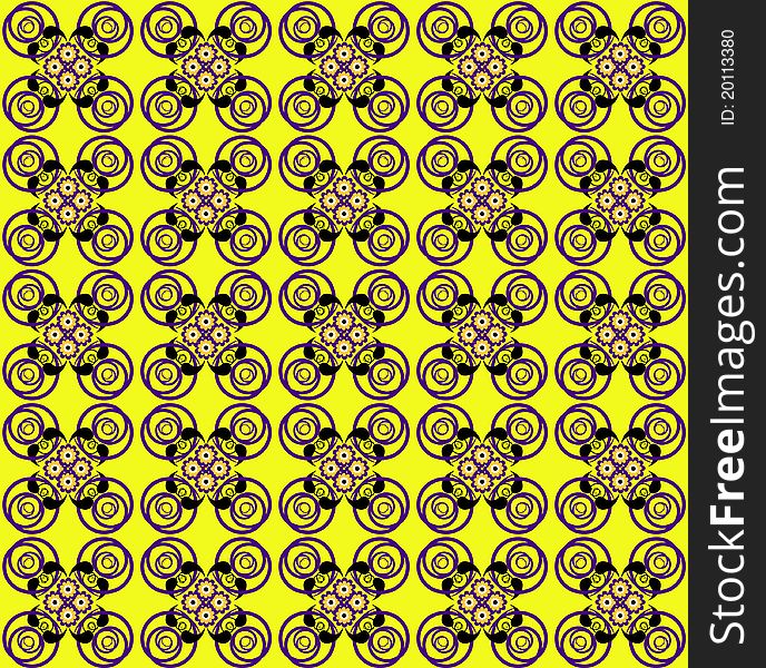 Pattern With Flower Seamless Texture