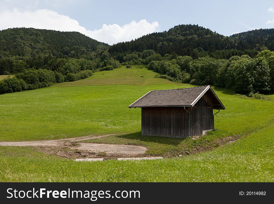 Hut in the mountains