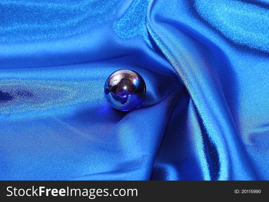 Elegant blue silk can use as background