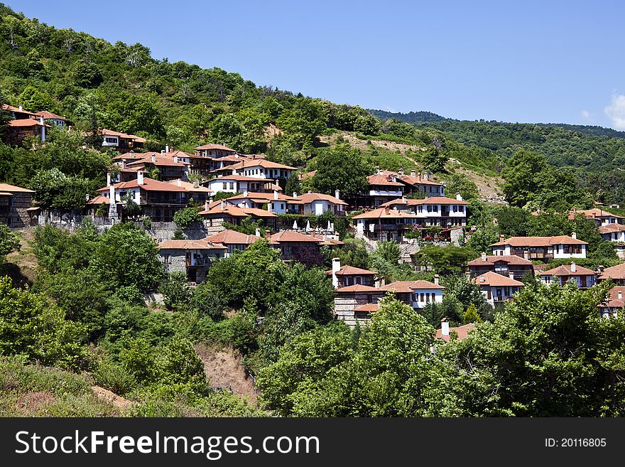 Traditional Greek Village of Agios Panteleimon.