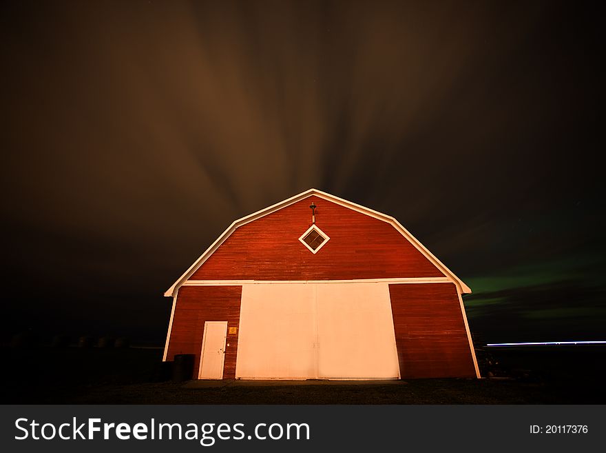 Rural Barn Night Photograhy in Saskatchewan Canada