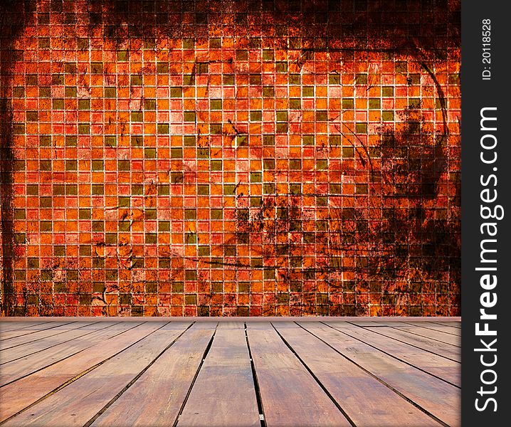 Abstract Grunge Mosaic interior room. Abstract Grunge Mosaic interior room