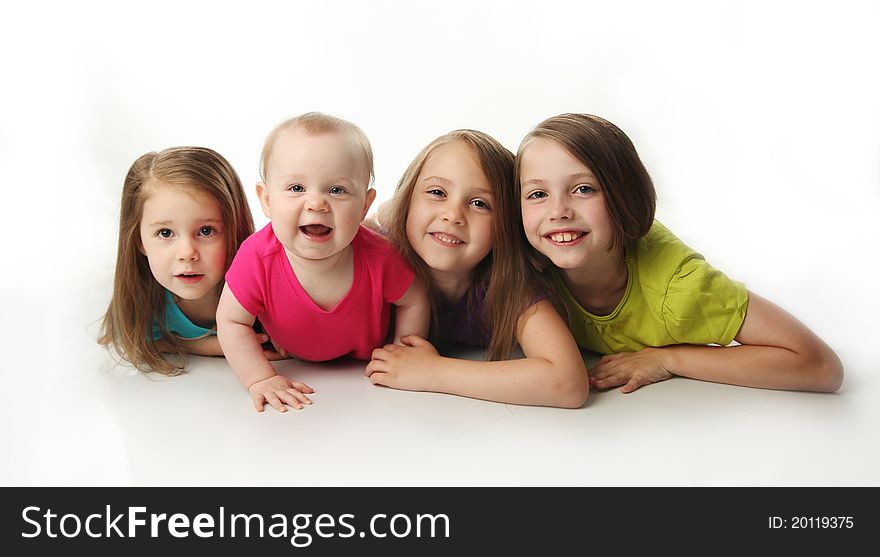 Four Adorable Young Sisters