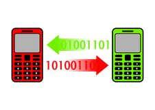 Two Mobile Phones Royalty Free Stock Photos