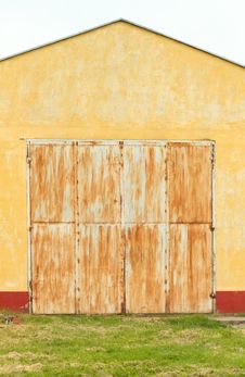 Rusty Garage Door Royalty Free Stock Images