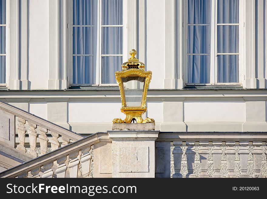 Funny Lantern near the Nymphenburg Palace in Munich