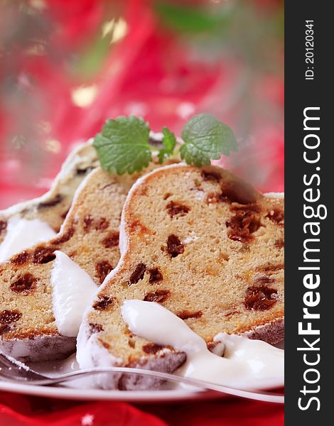 German Christmas fruitcake