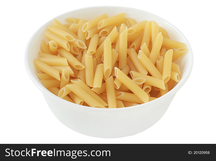 Dry Penne In A Bowl