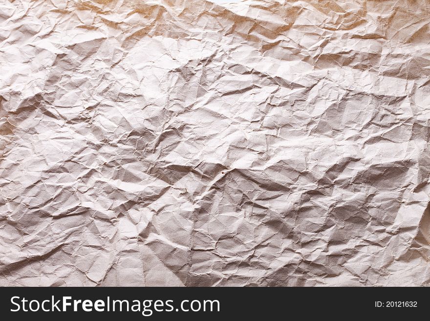 Old crushed paper background