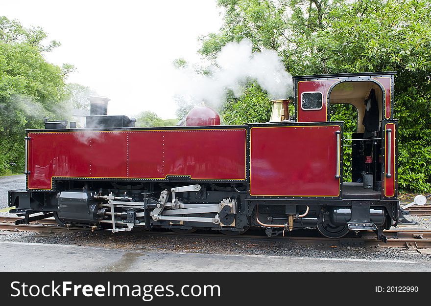 Old Vintage Steam Railway Engine