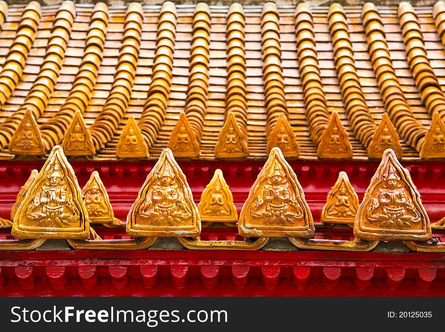 Detail temple roof.