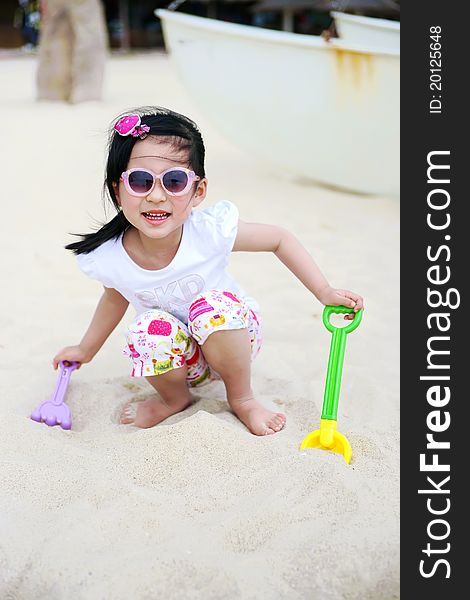 Chinese lovely pretty cute girl on the beach. Chinese lovely pretty cute girl on the beach