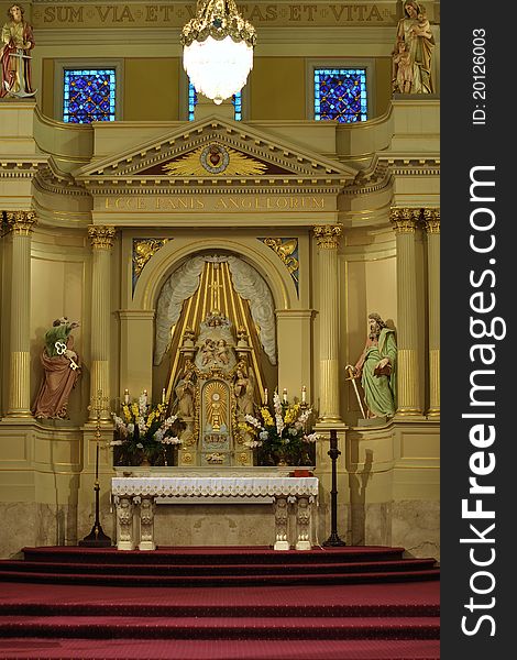 Altar of Saint Louis cathedral in New Orleans. Altar of Saint Louis cathedral in New Orleans