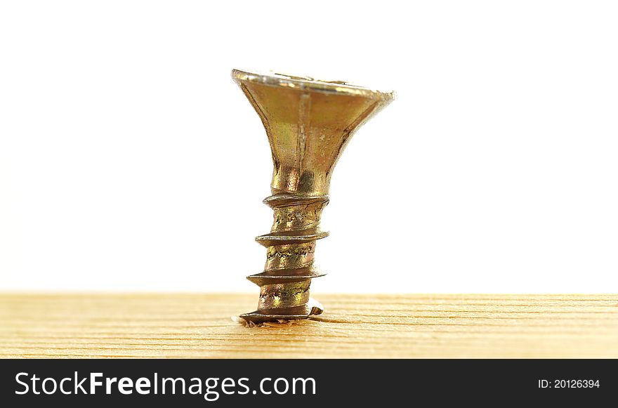 Screw In A Piece Of Wood