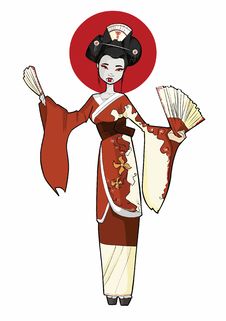 Geisha Royalty Free Stock Photography Geisha Royalty Free Stock Photography