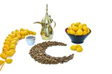Arabic Coffee With Date Fruit Stock Image Arabic Coffee With Date Fruit Stock Image