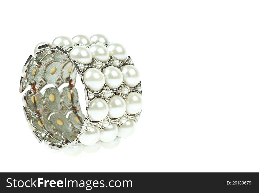 Bracelets isolated on a white background