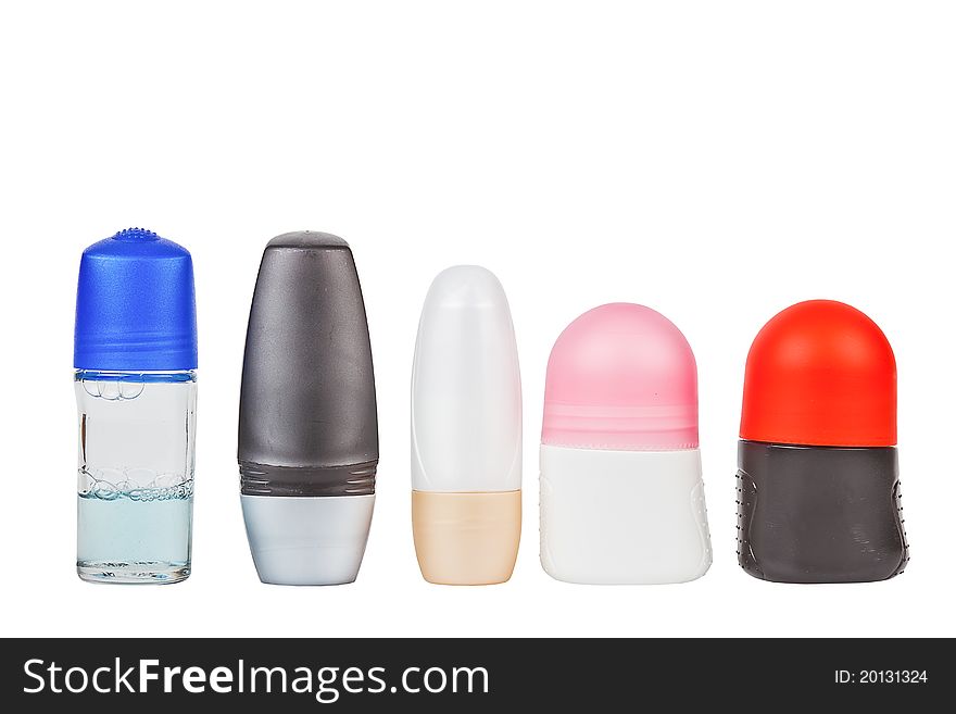 Colorful deodorant isolated