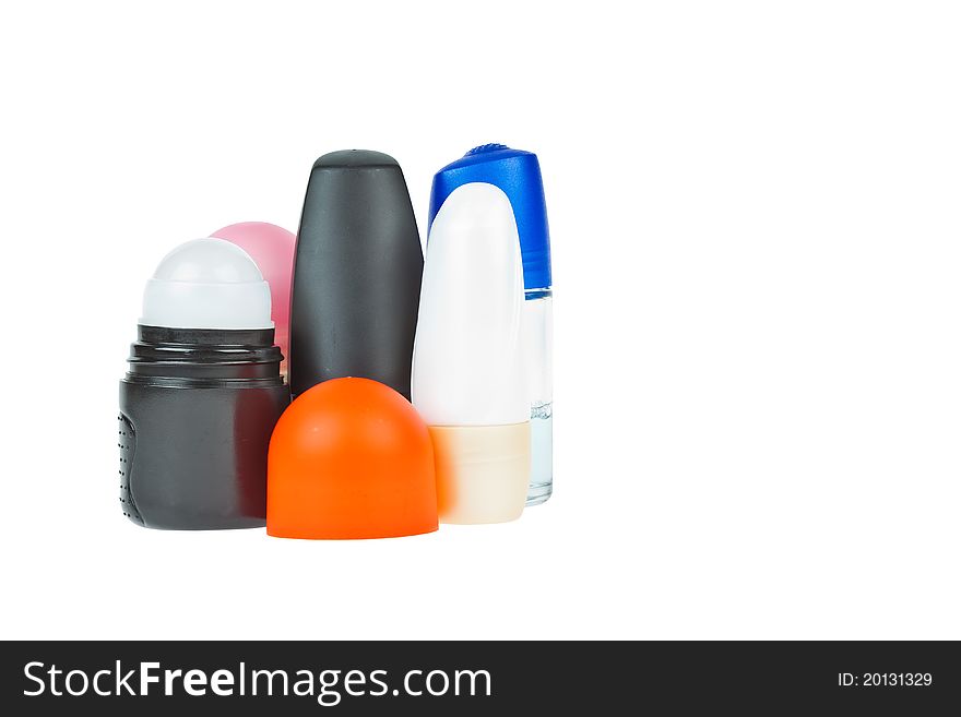 Colorful Deodorant Isolated