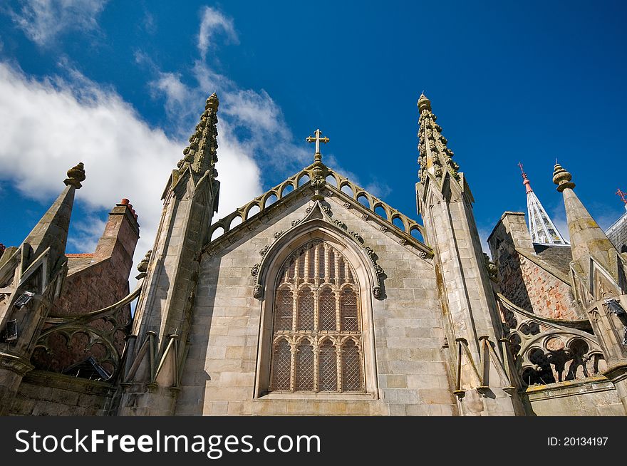 Monochrome photo of a Church, taken in Inverness, Scotland. Monochrome photo of a Church, taken in Inverness, Scotland