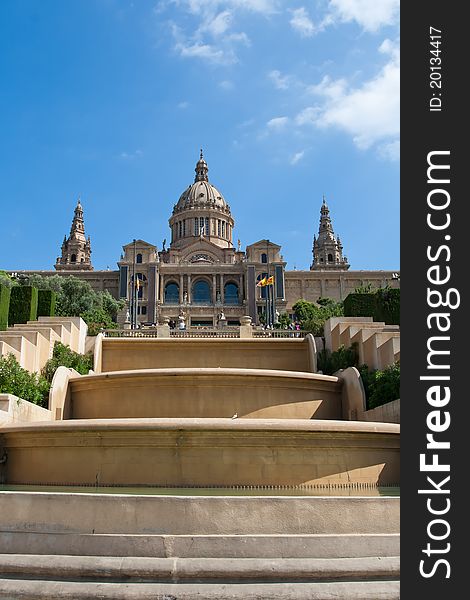 Montjuic Royal Palace in Barcelona, Spain