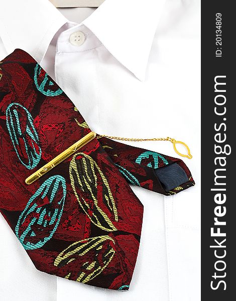 Necktie And White Shirt